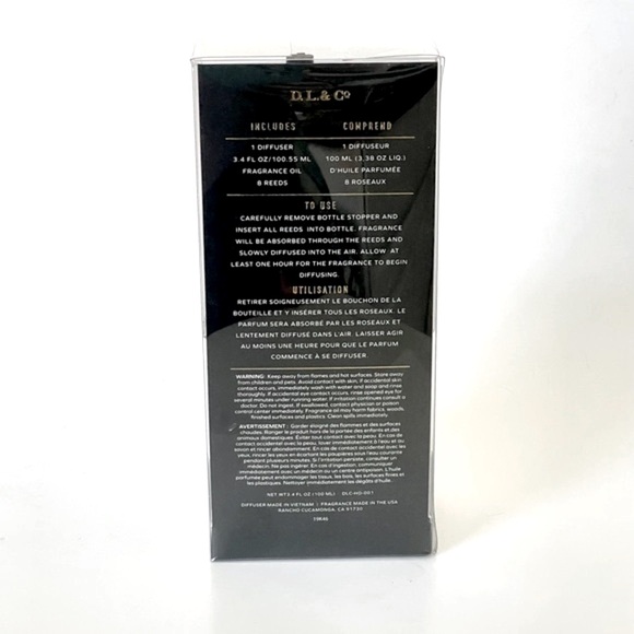 D.L. & Co. Vanilla Creme Scented Reed Diffuser - Picture 2 of 2